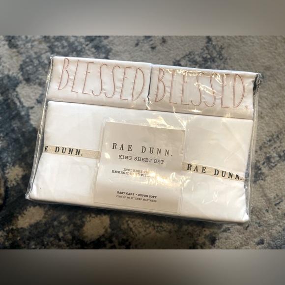 Rae Dunn Bedding Rae Dunn King Size Sheet Set Nib Poshmark
